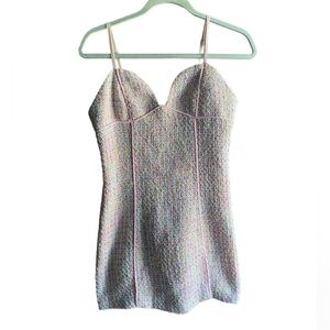 NWT Cider Pink Tweed Mini Dress